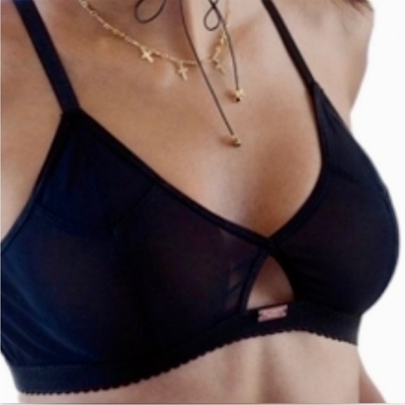 NWT REVOLVE Daydream Nation Dolls KillOnyx Bra Black Mesh Size Small
